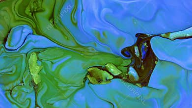 Abstract Colorful Paint Ink Explode Diffusion Psychedelic Blast Movement.