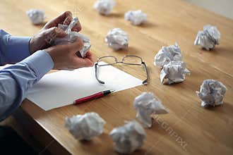 Frustration stress and writers block