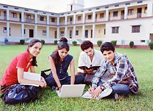 Group of college students