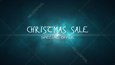 CHRISTMAS SALE. Big discounts (dumping, percentages, purchases, sale). Artistic intro.
