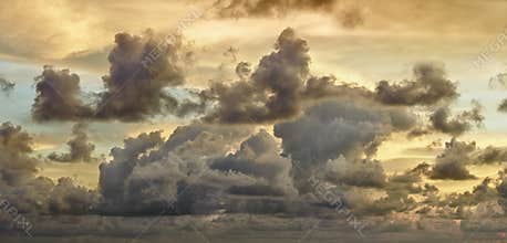 Dark storm clouds