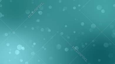 Blue emerald, sea sparkle, slick blue and jade jewel bokeh gradient background loop motion. Moving bubbles colorful blurred