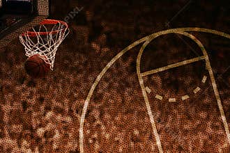 Basketball hoop pattern