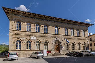 The ancient palace seat of the House of Culture and Associations, Deruta, Perugia, Italy