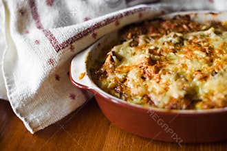Casserole with cheese