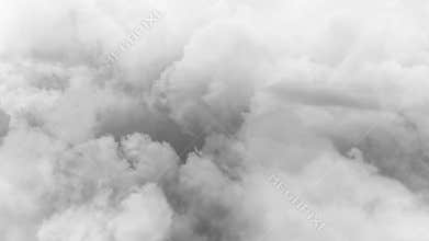 cumulonimbus clouds in the dark sky and lightning
