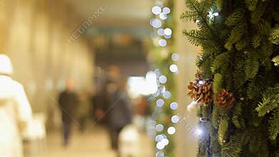 People shopping for Christmas