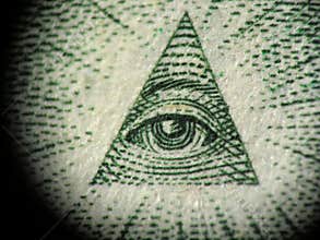 Pyramid on the one dollar bill