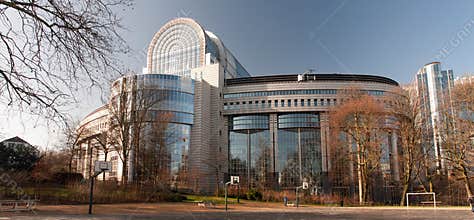 European Parliament building in Brussels