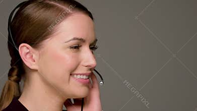 Natural Looking Call Center Operator