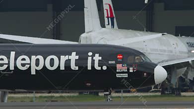 Airbus A321 of Teleport AirAsia, side view