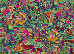 Watercolor seamless abstract textured pattern with multi color dots.