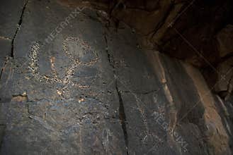 Aboriginal cave drawings