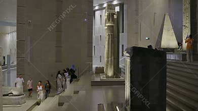 Giza, Egypt- July 26 2025: The Grand Egyptian Museum also known as the Giza Museum