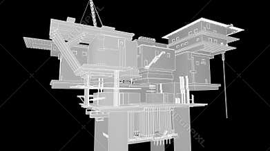 Construction of oil platform