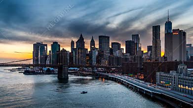 New York Financial District (timelapse)