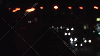 Stock Video of Traffic Headlights