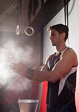 Gym Chalk Magnesium Carbonate hands clap man