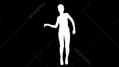 dancer shadow, silhouette