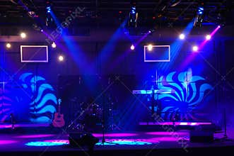 Stage With Lights