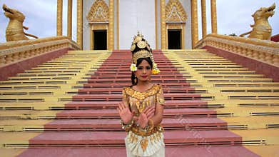 Apsara Dancer beautiful supernatural female in asian mythology