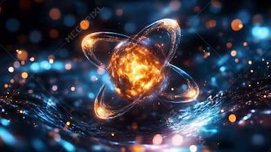 Exploring the fundamental concepts of quantum computing in a visual representation. Generative AI