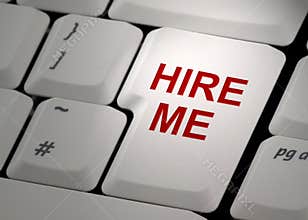Hire Me computer key
