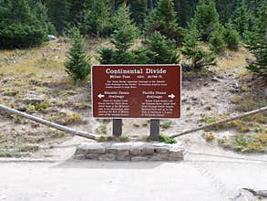 Continental divide sign