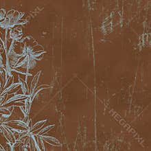 Vintage Florals Botanical Paper Background