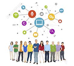 Multi-Ethnic Group People Connection Concepts