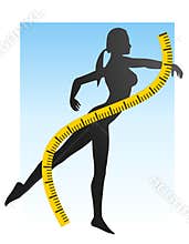 Weight Loss Fitness Silhouette