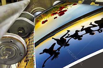 Printing machine detail