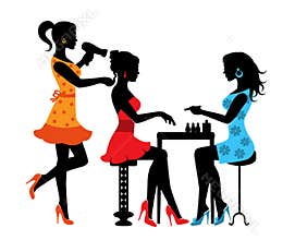 Woman in a beauty salon