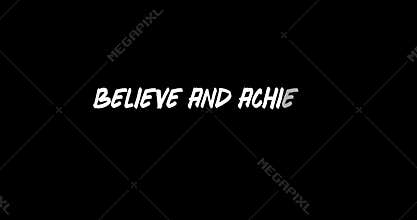 Animated motivational quote with dynamic typography and inspiring text