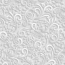 Floral 3d Seamless Background