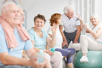 Happy older people