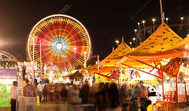 State Fair Carnival Midway Games Rides Ferris Wheel