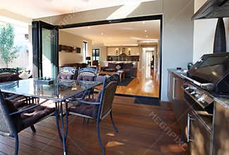 Patio and Living Room