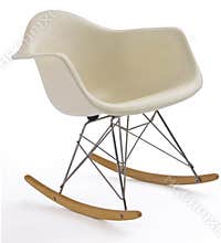 White modern rocking chair