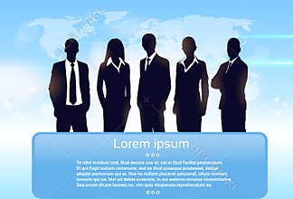Business People Group Silhouette Executives Team