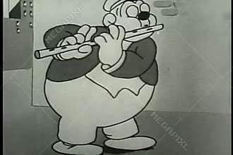 Man drinking beer through flute