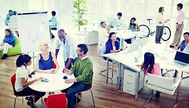 Business People Team Creative Eco Office Concept