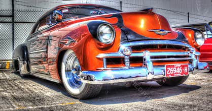 Custom painted 2 door Chevy