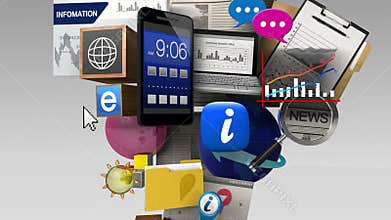 Exploding various information contents in the smart phone, mobile device