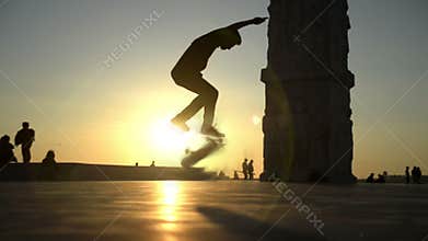 Skateboard jump