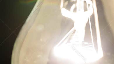 Tungsten filament of electric bulb