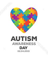 Autism awareness design vector