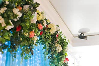 Wedding arch decorated