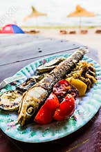 Fish Dinner on the Beach