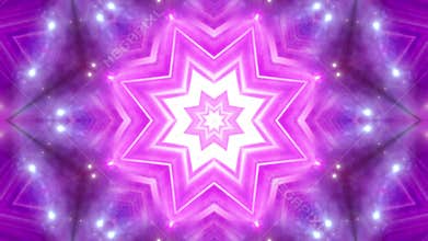 Animated Purple Kaleidoscope Background.
